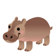 Émoji 🦛 Hippopotame sur Google Android 11.0 December 2020 Feature Drop.