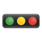 Emoji 🚥 Semaforo Orizzontale su Google Android 11.0 December 2020 Feature Drop.