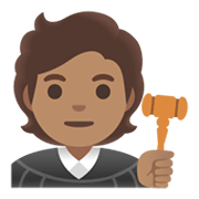 Émoji 🧑🏽‍⚖️ Juge : Peau Légèrement Mate sur Google Android 11.0 December 2020 Feature Drop.