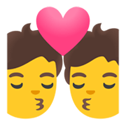Emoji 💏 Bacio Tra Coppia su Google Android 11.0 December 2020 Feature Drop.