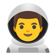 Emoji 👨‍🚀 Astronauta Uomo su Google Android 11.0 December 2020 Feature Drop.