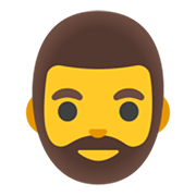 Emoji 🧔‍♂️ Uomo Con La Barba su Google Android 11.0 December 2020 Feature Drop.