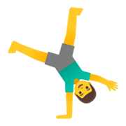 Emoji 🤸‍♂️ Uomo Che Fa La Ruota su Google Android 11.0 December 2020 Feature Drop.