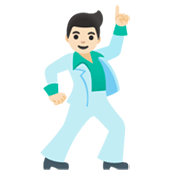 🕺🏻 Emoji Hombre Bailando: Tono De Piel Claro en Google Android 11.0 December 2020 Feature Drop.