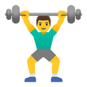 🏋️‍♂️ Emoji Homem Levantando Peso na Google Android 11.0 December 2020 Feature Drop.