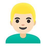 Emoji 👱🏻‍♂️ Uomo Biondo: Carnagione Chiara su Google Android 11.0 December 2020 Feature Drop.