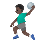 Émoji 🤾🏿‍♂️ Handballeur : Peau Foncée sur Google Android 11.0 December 2020 Feature Drop.