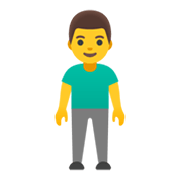 Émoji 🧍‍♂️ Homme Debout sur Google Android 11.0 December 2020 Feature Drop.