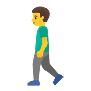 Emoji 🚶‍♂️ Uomo Che Cammina su Google Android 11.0 December 2020 Feature Drop.