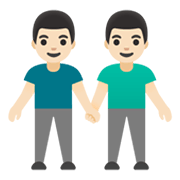 👬🏻 Emoji händchenhaltende Männer: helle Hautfarbe Google Android 11.0 December 2020 Feature Drop.