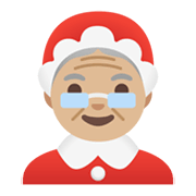 🤶🏼 Emoji Mamá Noel: Tono De Piel Claro Medio en Google Android 11.0 December 2020 Feature Drop.