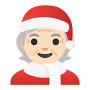 🧑🏻‍🎄 Emoji Mx Claus: Tono De Piel Claro en Google Android 11.0 December 2020 Feature Drop.