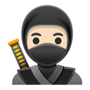 Émoji 🥷🏻 Ninja : Peau Claire sur Google Android 11.0 December 2020 Feature Drop.