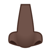 👃🏿 Emoji Nase: dunkle Hautfarbe Google Android 11.0 December 2020 Feature Drop.