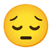 😔 Emoji Rosto Deprimido na Google Android 11.0 December 2020 Feature Drop.