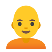 Émoji 🧑‍🦲 Adulte : Chauve sur Google Android 11.0 December 2020 Feature Drop.