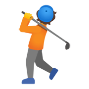 Emoji 🏌️ Persona Che Gioca A Golf su Google Android 11.0 December 2020 Feature Drop.