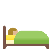 🛌🏼 Emoji im Bett liegende Person: mittelhelle Hautfarbe Google Android 11.0 December 2020 Feature Drop.