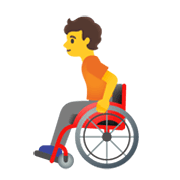 🧑‍🦽 Emoji Persona en silla de ruedas manual en Google Android 11.0 December 2020 Feature Drop.