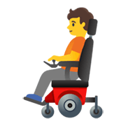 🧑‍🦼 Emoji Pessoa Em Cadeira De Rodas Motorizada na Google Android 11.0 December 2020 Feature Drop.