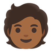 🧑🏾 Emoji Erwachsener: mitteldunkle Hautfarbe Google Android 11.0 December 2020 Feature Drop.