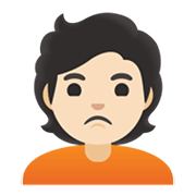 Emoji 🙎🏻 Persona Imbronciata: Carnagione Chiara su Google Android 11.0 December 2020 Feature Drop.
