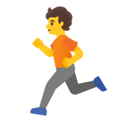 Emoji 🏃 Persona Che Corre su Google Android 11.0 December 2020 Feature Drop.