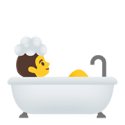 Emoji 🛀 Persona Che Fa Il Bagno su Google Android 11.0 December 2020 Feature Drop.