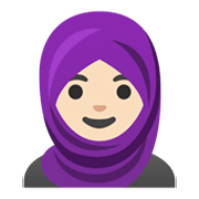 🧕🏻 Emoji Mujer Con Hiyab: Tono De Piel Claro en Google Android 11.0 December 2020 Feature Drop.