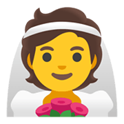 Emoji 👰 Persona Con Velo su Google Android 11.0 December 2020 Feature Drop.