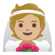 Émoji 👰🏼 Personne Mariée Avec Voile : Peau Moyennement Claire sur Google Android 11.0 December 2020 Feature Drop.