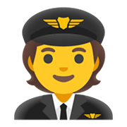 Émoji 🧑‍✈️ Pilote sur Google Android 11.0 December 2020 Feature Drop.