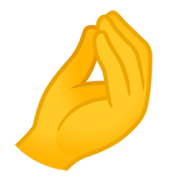 Emoji 🤌 Mano A Pigna su Google Android 11.0 December 2020 Feature Drop.