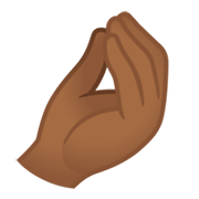 🤌🏾 Emoji zusammengedrückte Finger: mitteldunkle Hautfarbe Google Android 11.0 December 2020 Feature Drop.