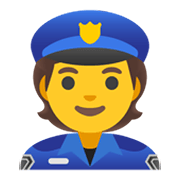 Emoji 👮 Agente Di Polizia su Google Android 11.0 December 2020 Feature Drop.