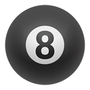 Emoji 🎱 Palla Da Biliardo su Google Android 11.0 December 2020 Feature Drop.