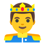 Émoji 🤴 Prince sur Google Android 11.0 December 2020 Feature Drop.