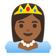 👸🏾 Emoji Princesa: Pele Morena Escura na Google Android 11.0 December 2020 Feature Drop.