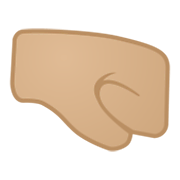Emoji 🤜🏼 Pugno A Destra: Carnagione Abbastanza Chiara su Google Android 11.0 December 2020 Feature Drop.