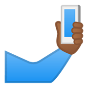 Émoji 🤳🏾 Selfie : Peau Mate sur Google Android 11.0 December 2020 Feature Drop.