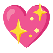 Emoji 💖 Cuore Che Luccica su Google Android 11.0 December 2020 Feature Drop.