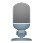 Emoji 🎙️ Microfono Radiofonico su Google Android 11.0 December 2020 Feature Drop.