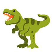 Emoji 🦖 T-Rex su Google Android 11.0 December 2020 Feature Drop.