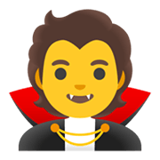 Emoji 🧛 Vampiro su Google Android 11.0 December 2020 Feature Drop.