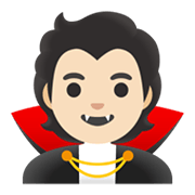 🧛🏻 Emoji Vampiro: Tono De Piel Claro en Google Android 11.0 December 2020 Feature Drop.
