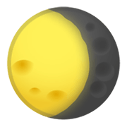 Emoji 🌖 Gibbosa Calante su Google Android 11.0 December 2020 Feature Drop.