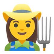 👩‍🌾 Emoji Fazendeira na Google Android 11.0 December 2020 Feature Drop.
