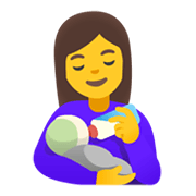 Emoji 👩‍🍼 Donna Che Allatta su Google Android 11.0 December 2020 Feature Drop.