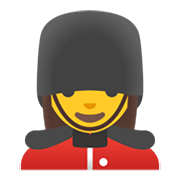 Emoji 💂‍♀️ Guardia Donna su Google Android 11.0 December 2020 Feature Drop.