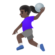 Émoji 🤾🏿‍♀️ Handballeuse : Peau Foncée sur Google Android 11.0 December 2020 Feature Drop.